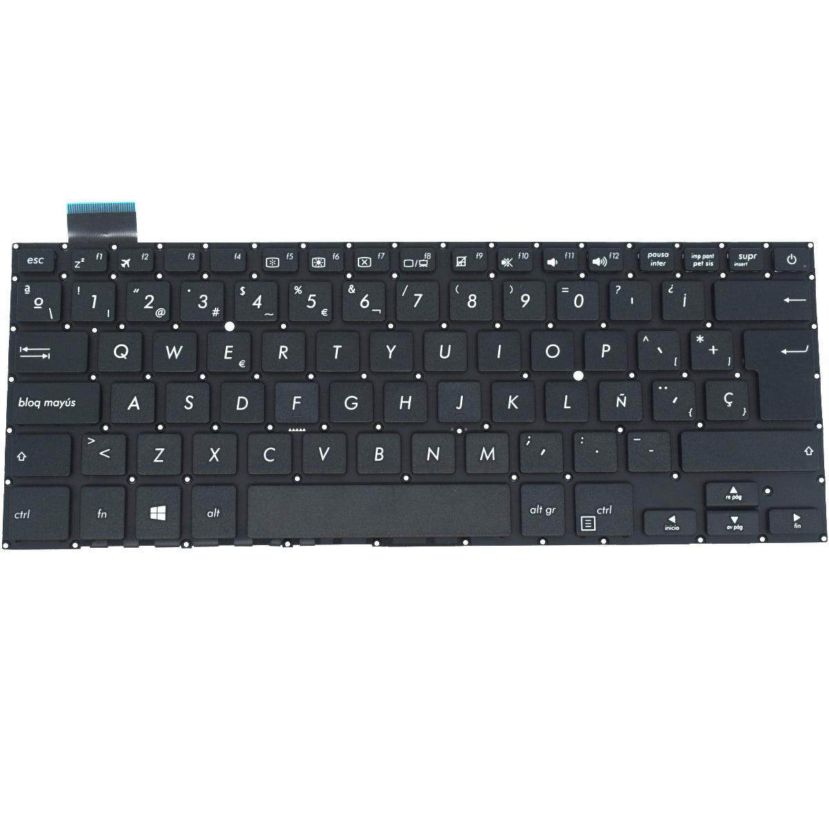 TEC078 Teclado color Negro (SP) para Asus X407 X407m X407ma A407 X407ub X407ua - Tecnología AltérCo