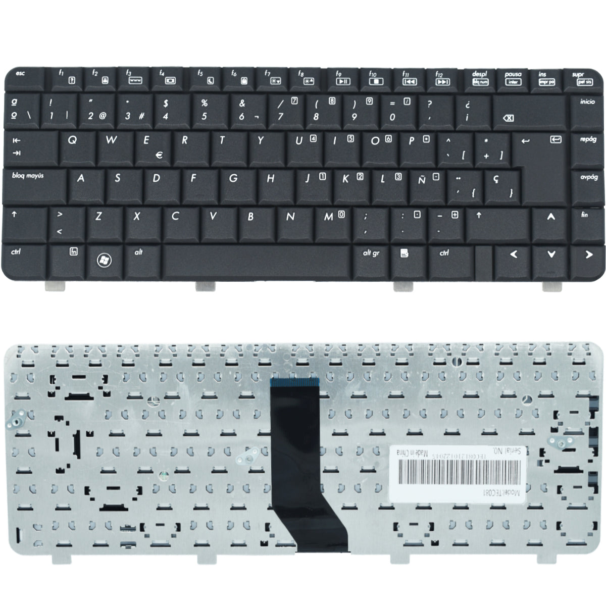 TEC081 Teclado color Negro (SP) para HP Presario CQ40, Presario CQ45 - Tecnología AltérCo