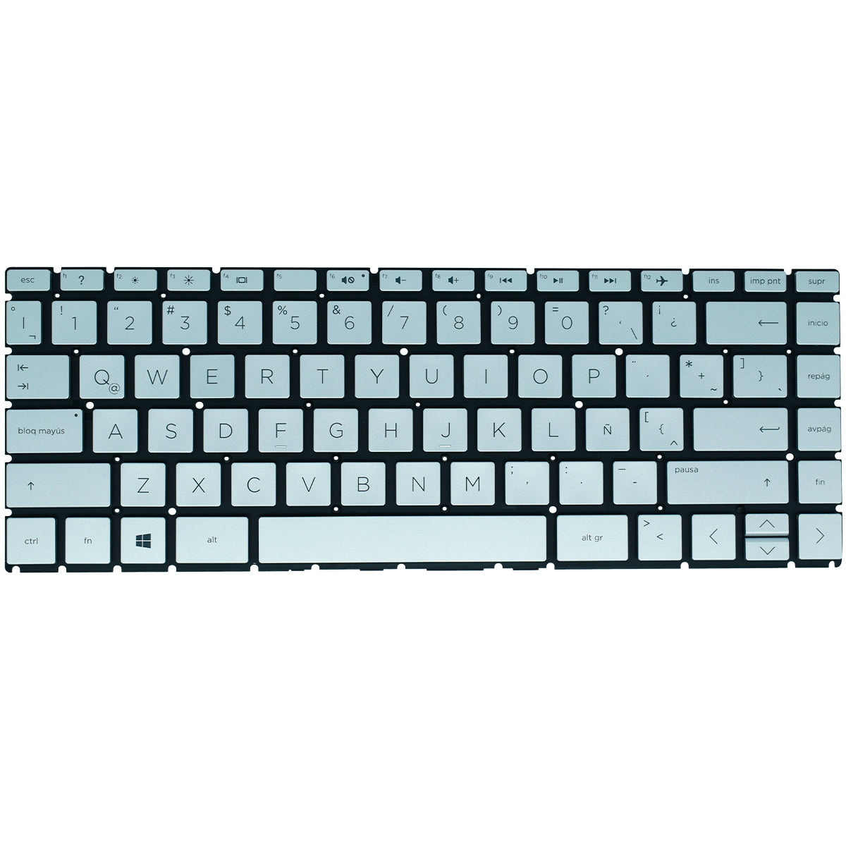 TEC084 Teclado color Plata (SP) para Hp X360 14-cd 14-cd000 14-cd0000 14t-cd00 - Tecnología AltérCo