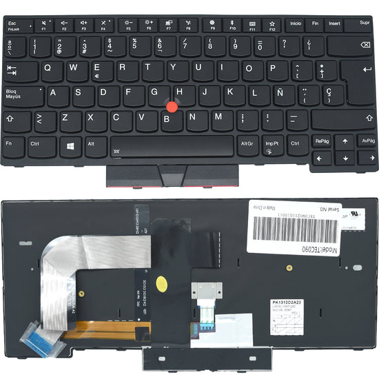 TEC090 Teclado color Negro (SP) para Lenovo Thinkpad T470 T480 A475 A485 (Backlight)
