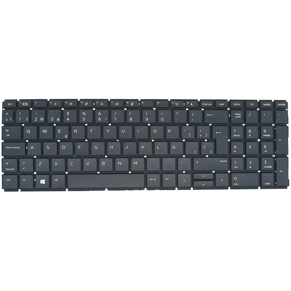 TEC095 Teclado color Negro (SP) para HP Probook 450 G6 455 G6 450R G6 455R G6 (Sin marco) - Tecnología AltérCo