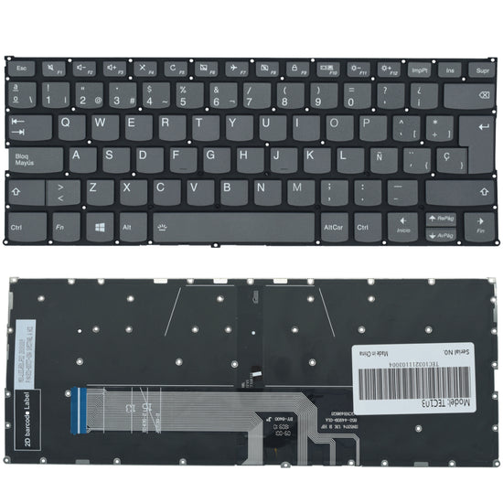 TEC103 Teclado color Negro (SP) para Lenovo Flex 6-14ikbyoga 530-14ikb 530-14arr (BACKLIGHT)