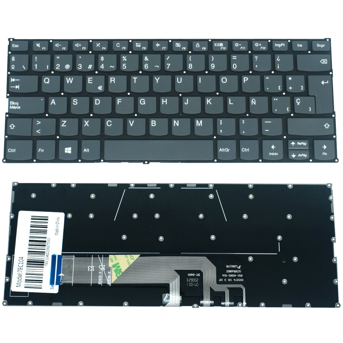 TEC104 Teclado color Negro (SP) para Lenovo Flex 6-14ikbyoga 530-14ikb 530-14arr - Tecnología AltérCo
