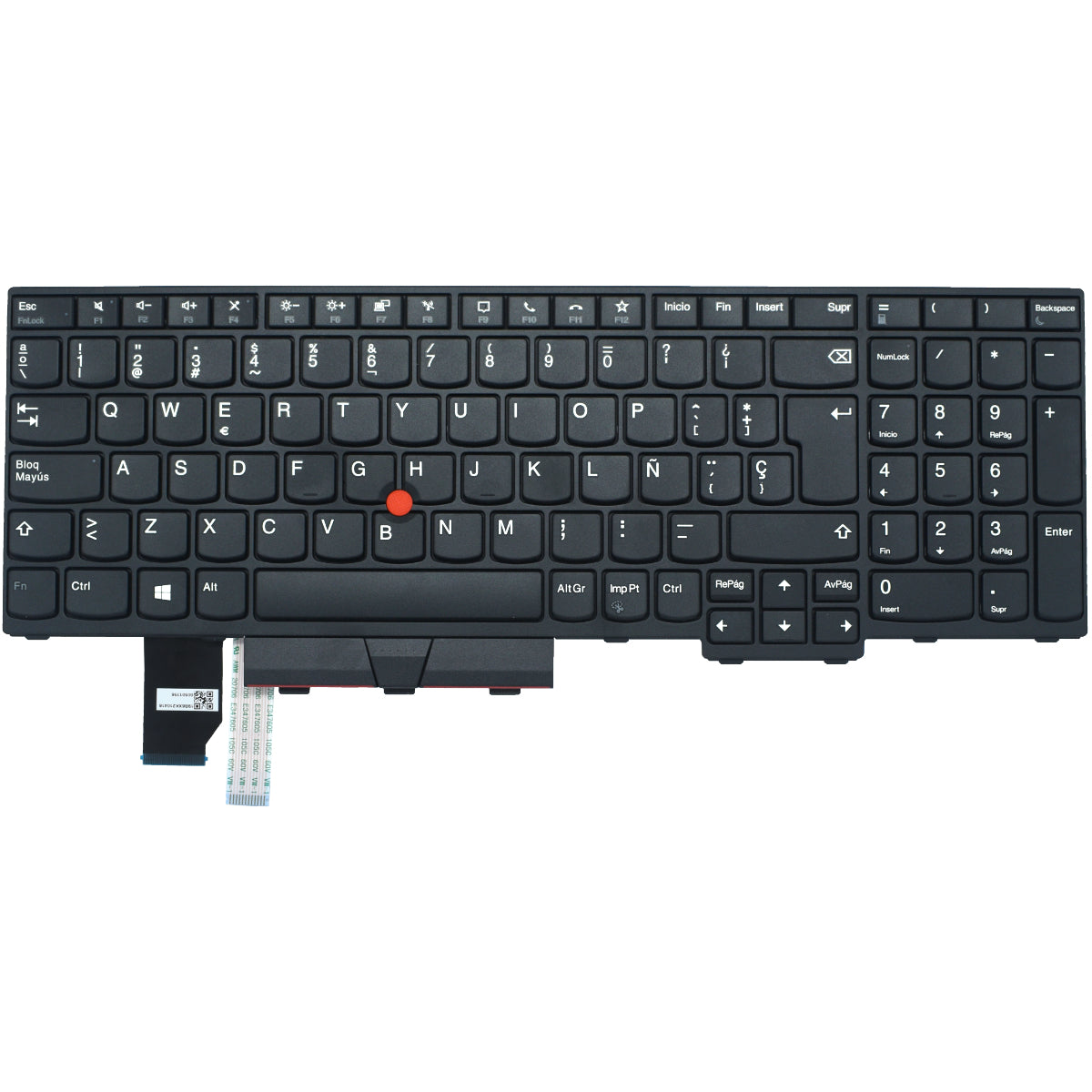 TEC105 Teclado color Negro (SP) para Lenovo ThinkPad L15 (Type 20U3, 20U4,20U7,20U8), L15 Gen 2 (Type 20X3 20X4) - Tecnología AltérCo