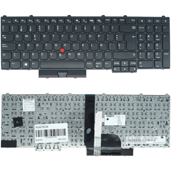 TEC108 Teclado color Negro (SP) para Lenovo Thinkpad P50 P51 P70 00PA288 SN20K85114