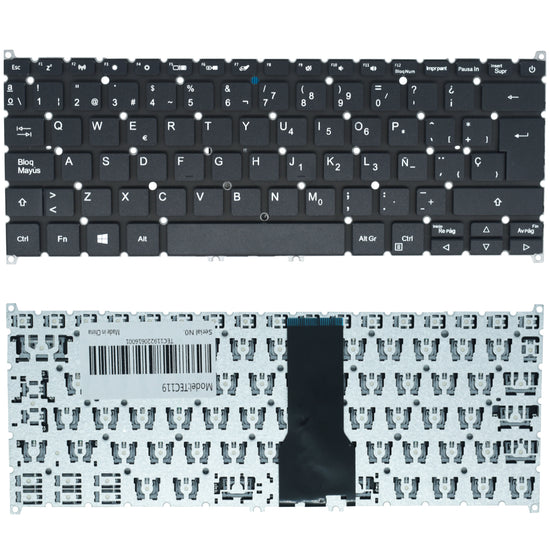 TEC119 Teclado color Negro (SP) para Acer Swift 3 SF314-54 SF314-54G SF314-41 SF314-41G (Tecla Encendido)