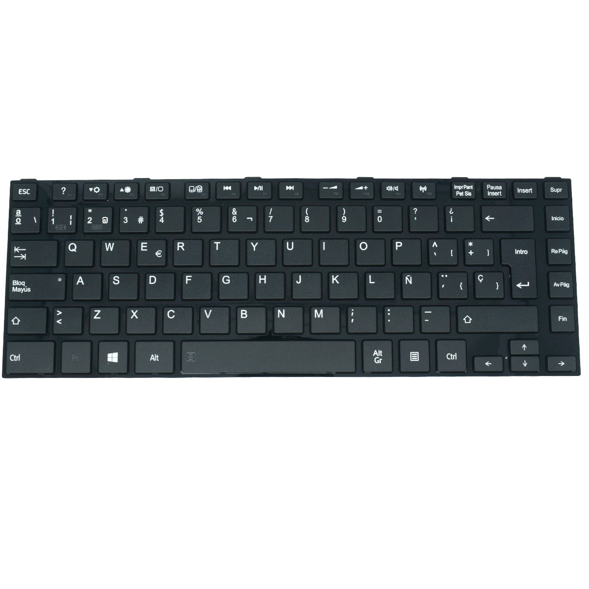 TEC127 Teclado color Negro (SP) para TOSHIBA Satellite A600, Satellite M800, Satellite U400 - Tecnología AltérCo