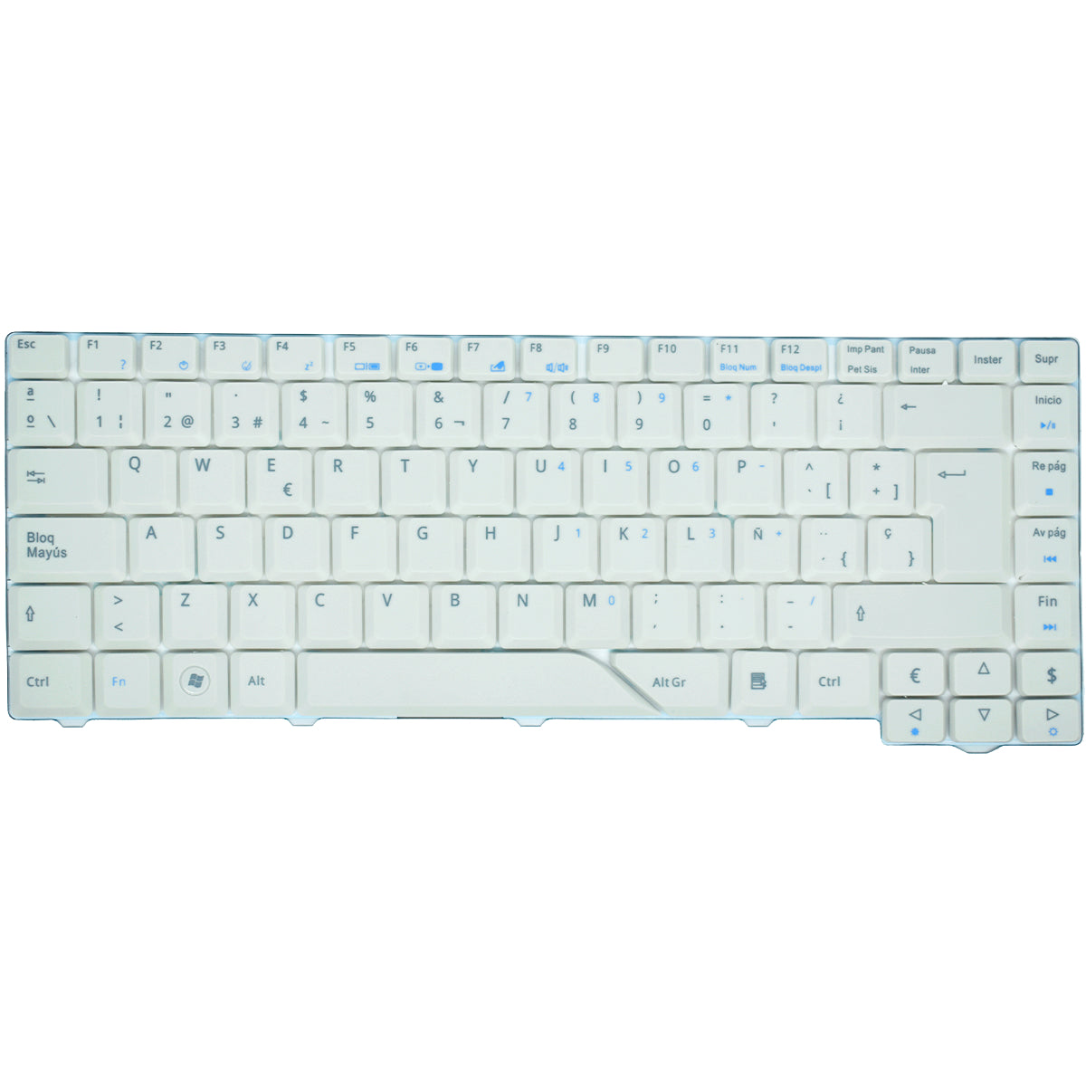 TEC134 Teclado color Gris (SP) para ACER Aspire 4320, Aspire 4520, Aspire 4310 - Tecnología AltérCo