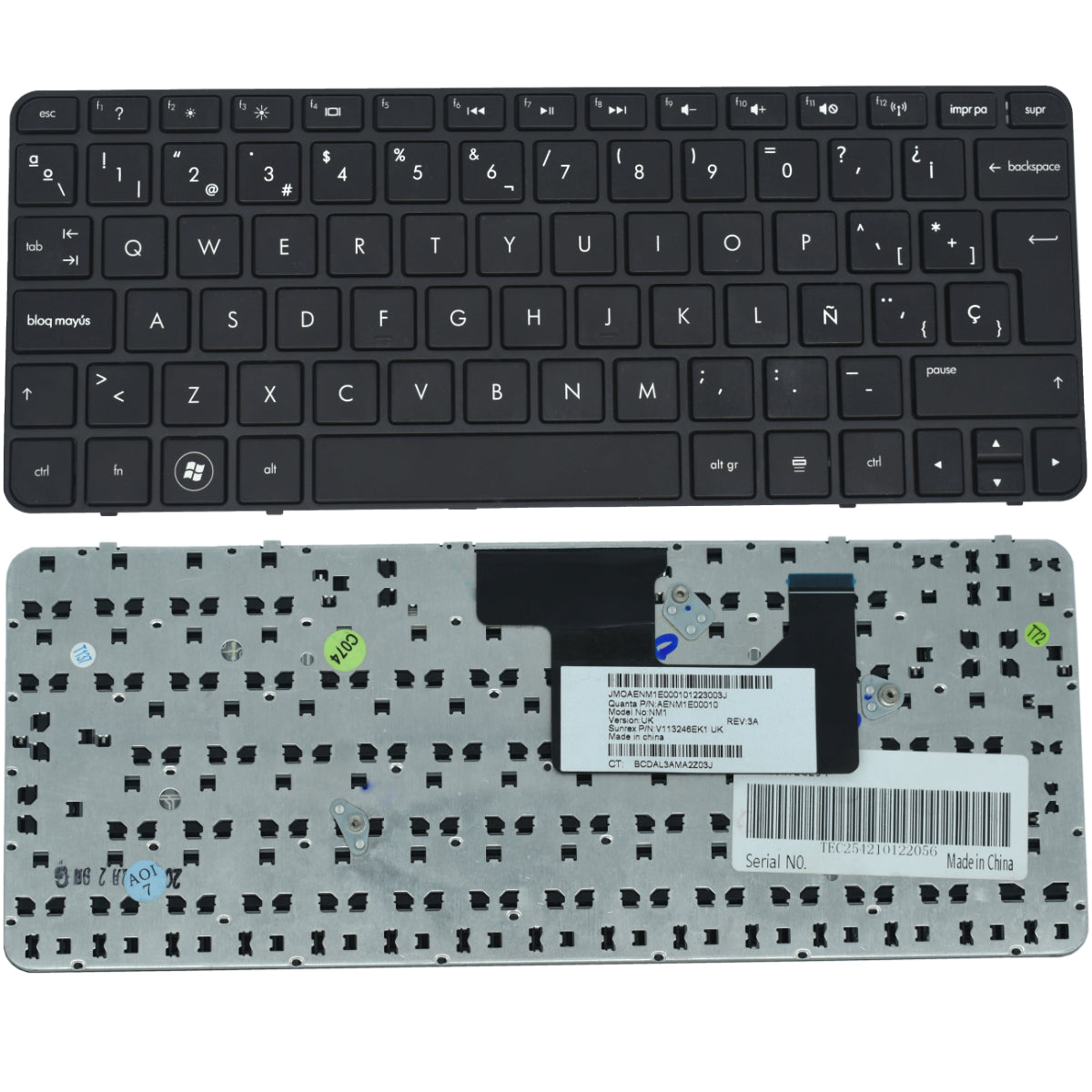 TEC254 Teclado Hp Mini 110 3500 3600 Cq10-800 210-3000 647569-001