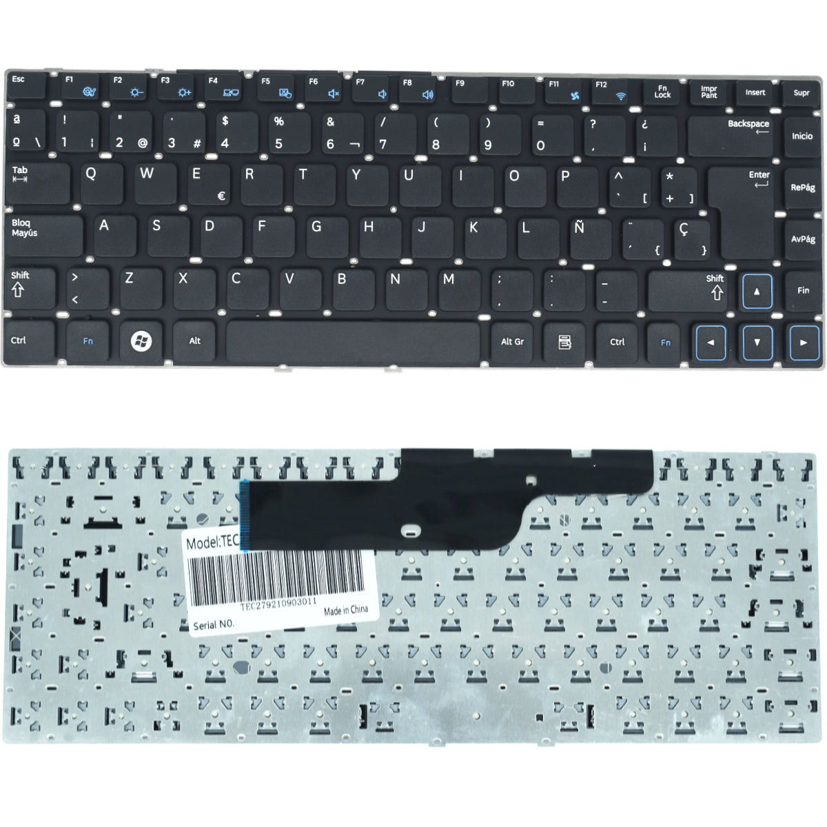TEC279 Teclado color Negro (SP) para SAMSUNG NP300 DE 14'' - Tecnología AltérCo