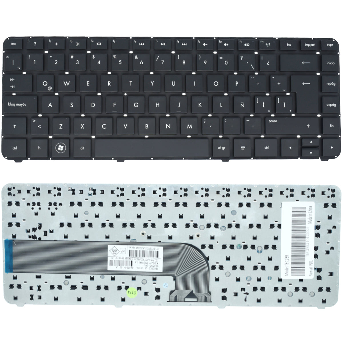 TEC289 Teclado color Negro (SP) para HP Pavilion Dv4-4000, Pavilion Dv4-3000 - Tecnología AltérCo