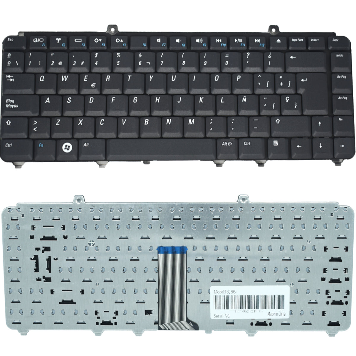 TEC305 Teclado color Negro (SP) para DELL Inspiron 1525, Inspiron 1545, Inspiron 1420, XPS M1330 - Tecnología AltérCo
