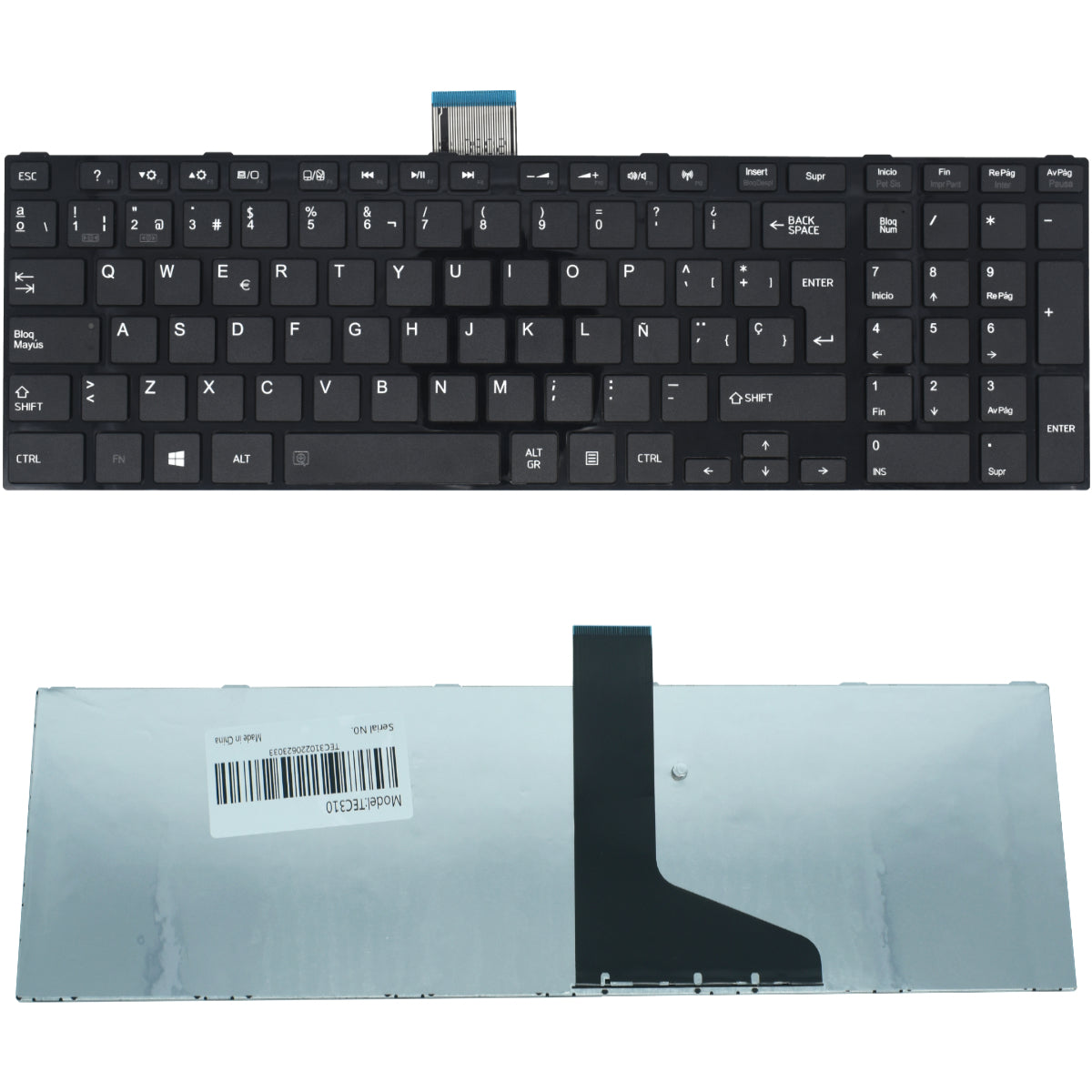 TEC310 Teclado color Negro (SP) para TOSHIBA Satellite L855 - Tecnología AltérCo