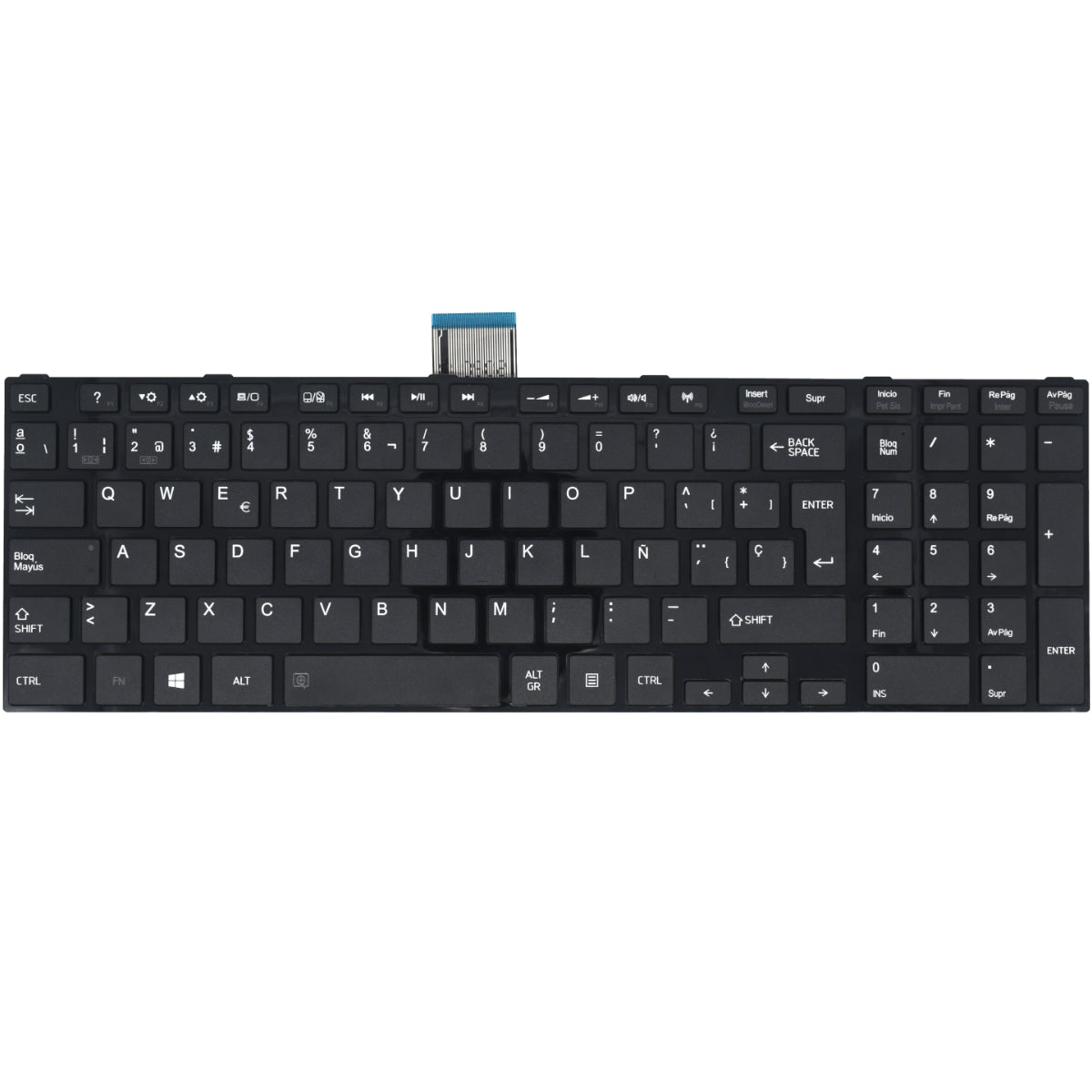 TEC310 Teclado color Negro (SP) para TOSHIBA Satellite L855 - Tecnología AltérCo