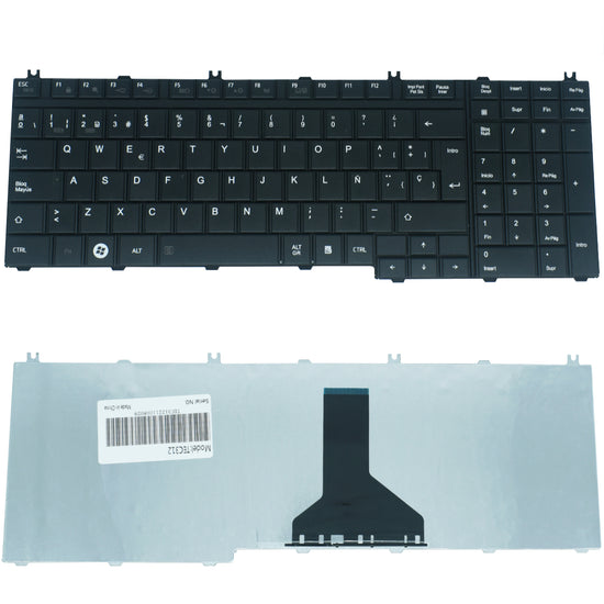 TEC312 Teclado color Negro (SP) para TOSHIBA Satellite L500, Satellite L355, Satellite L350