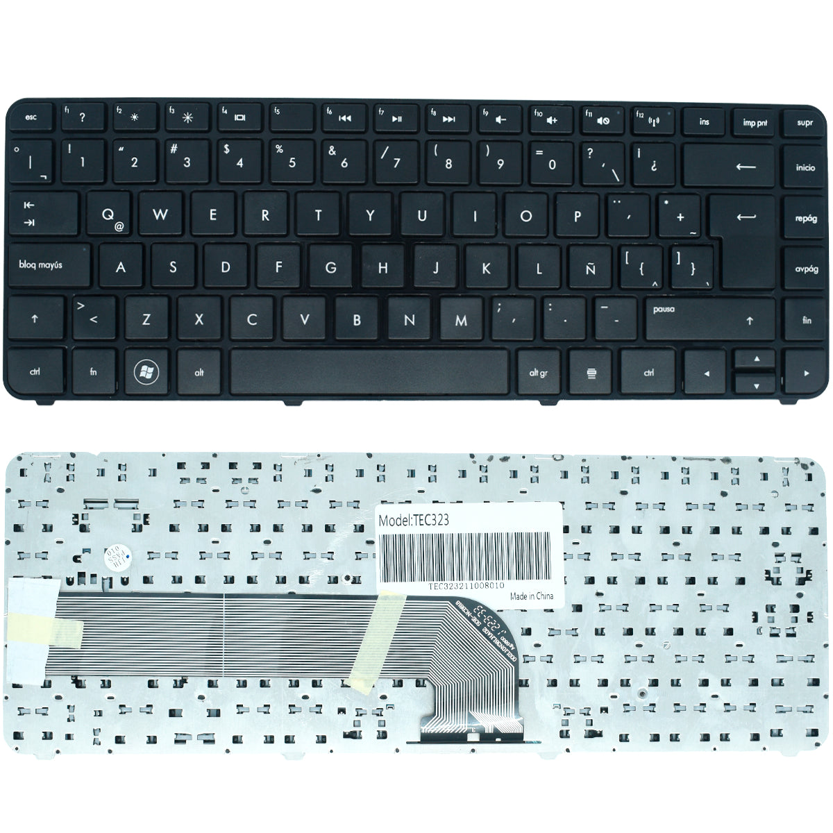 TEC323 Teclado color Negro (SP) para HP DV4-5000 (With frame) - Tecnología AltérCo