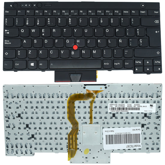 TEC387 Teclado color Negro (SP) para IBM Lenovo Thinkpad T530 X230