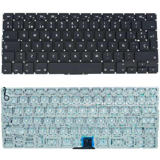TEC389 Teclado color Negro (SP) para Apple Macbook A1278 Frente