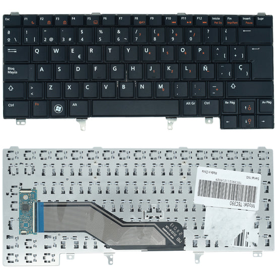TEC390 Teclado color Negro (SP) para Dell E5420 E6220 E6320