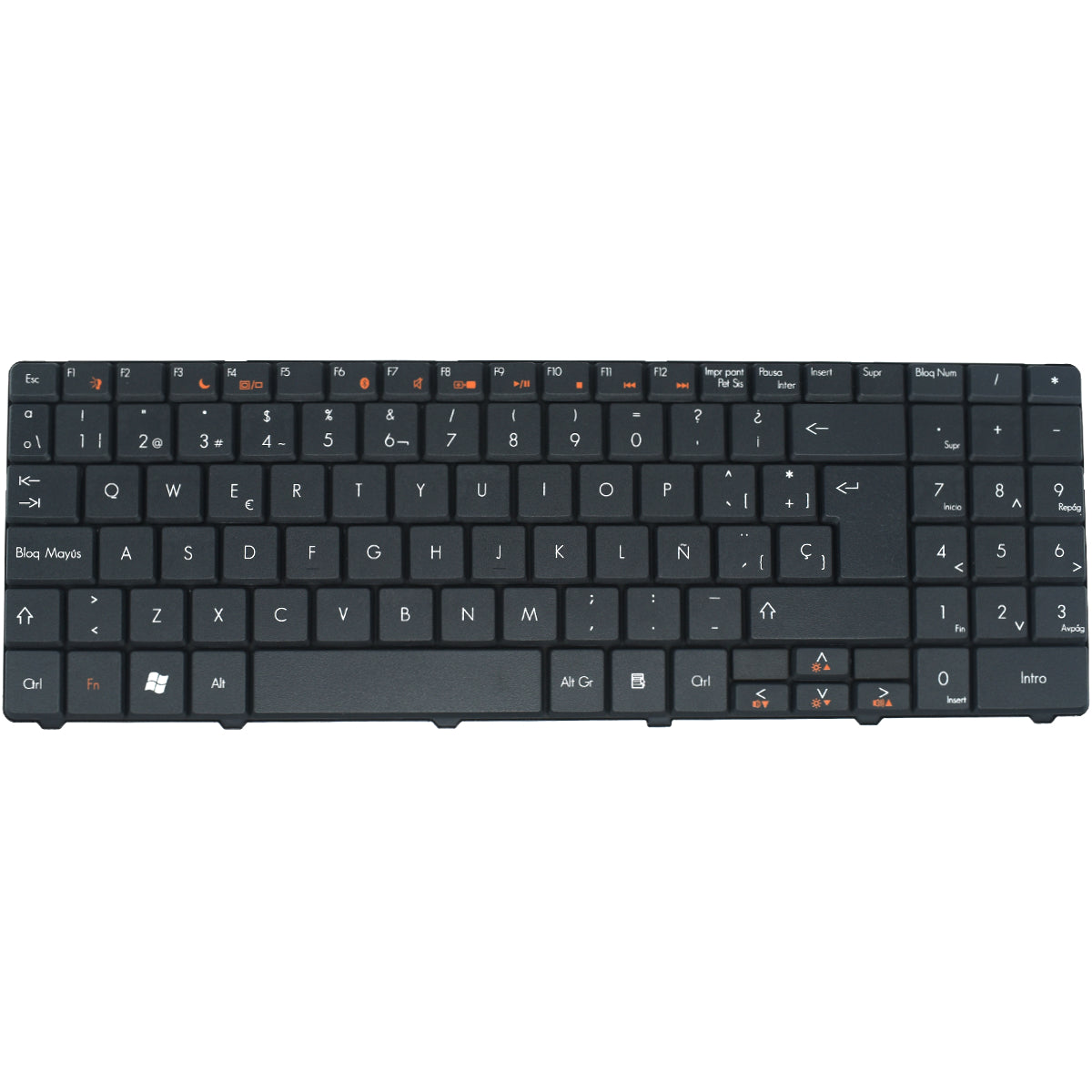 TEC398 Teclado colos Negro (SP) para Gateway NV52