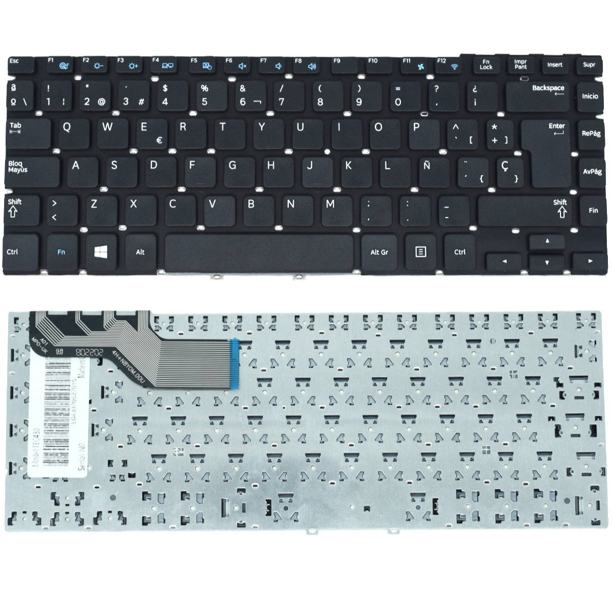TEC430 Teclado color Negro (SP) para Samsung NP350V4X NP355V4X without frame - Tecnología AltérCo