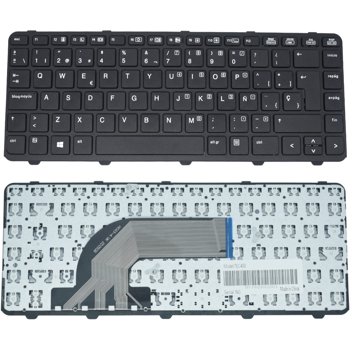 TEC450 Teclado color Negro (SP) para HP Probook 440 G1 - Tecnología AltérCo