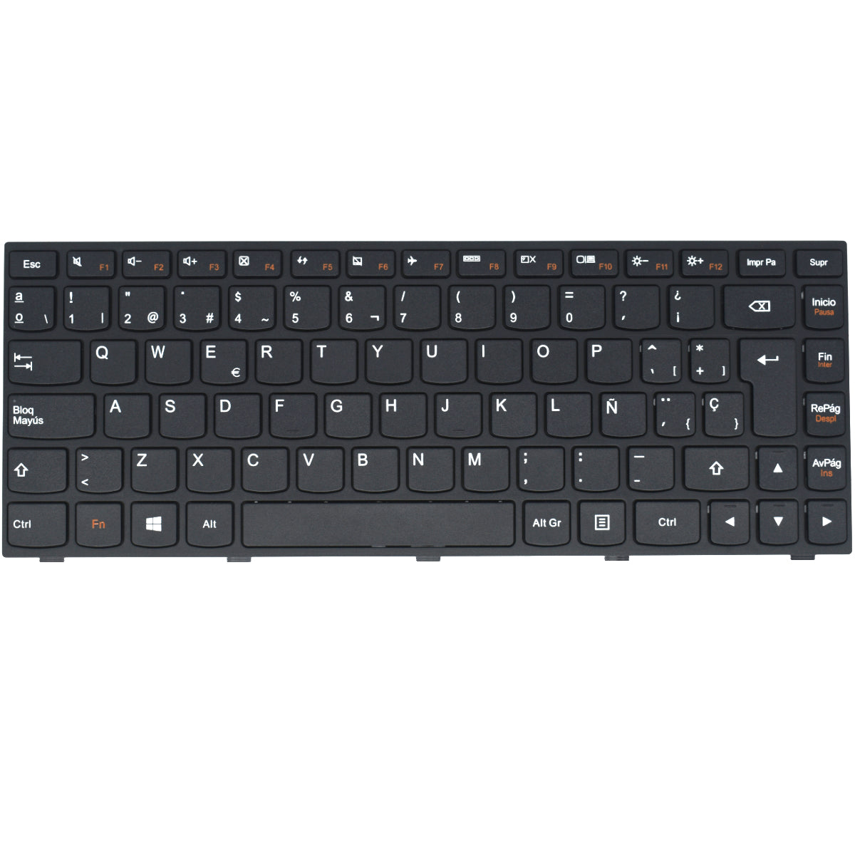 TEC472 Teclado color Negro (SP) para Lenovo G40 G40-30  G40-70 N40-70 N40-30 B40-30 - Tecnología AltérCo