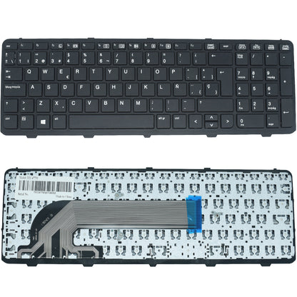 TEC477M Teclado color Negro Con Marco (SP) para HP ProBook 450 G0 450 G1 455 G1 FRAME - Tecnología AltérCo