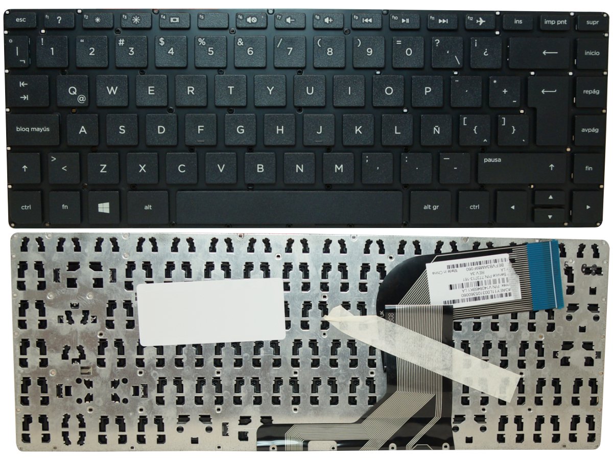 TEC488 Teclado color Negro (SP) para HP 14-V with backlit