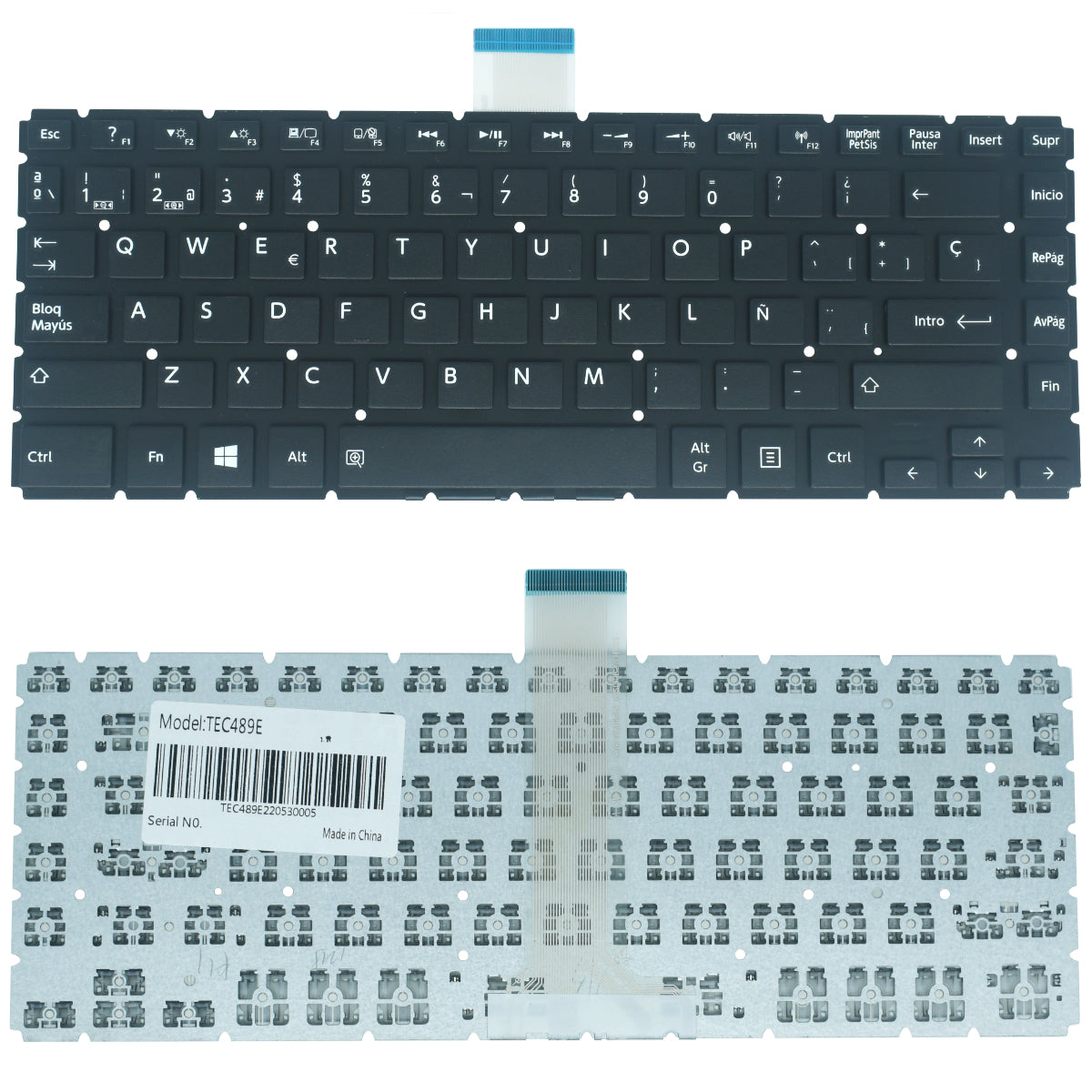 TEC489E Teclado color Negro (SP) para Toshiba L40-B L40D-B *ENTER PEQUE?O - Tecnología AltérCo