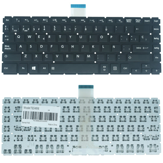 TEC489E Teclado color Negro (SP) para Toshiba L40-B L40D-B *ENTER PEQUE?O