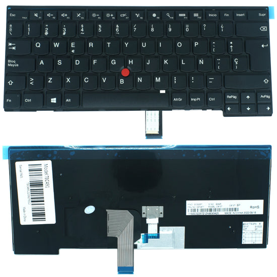 TEC491 Teclado color Negro (SP) para Lenovo E431 T440 L440 E440 T450