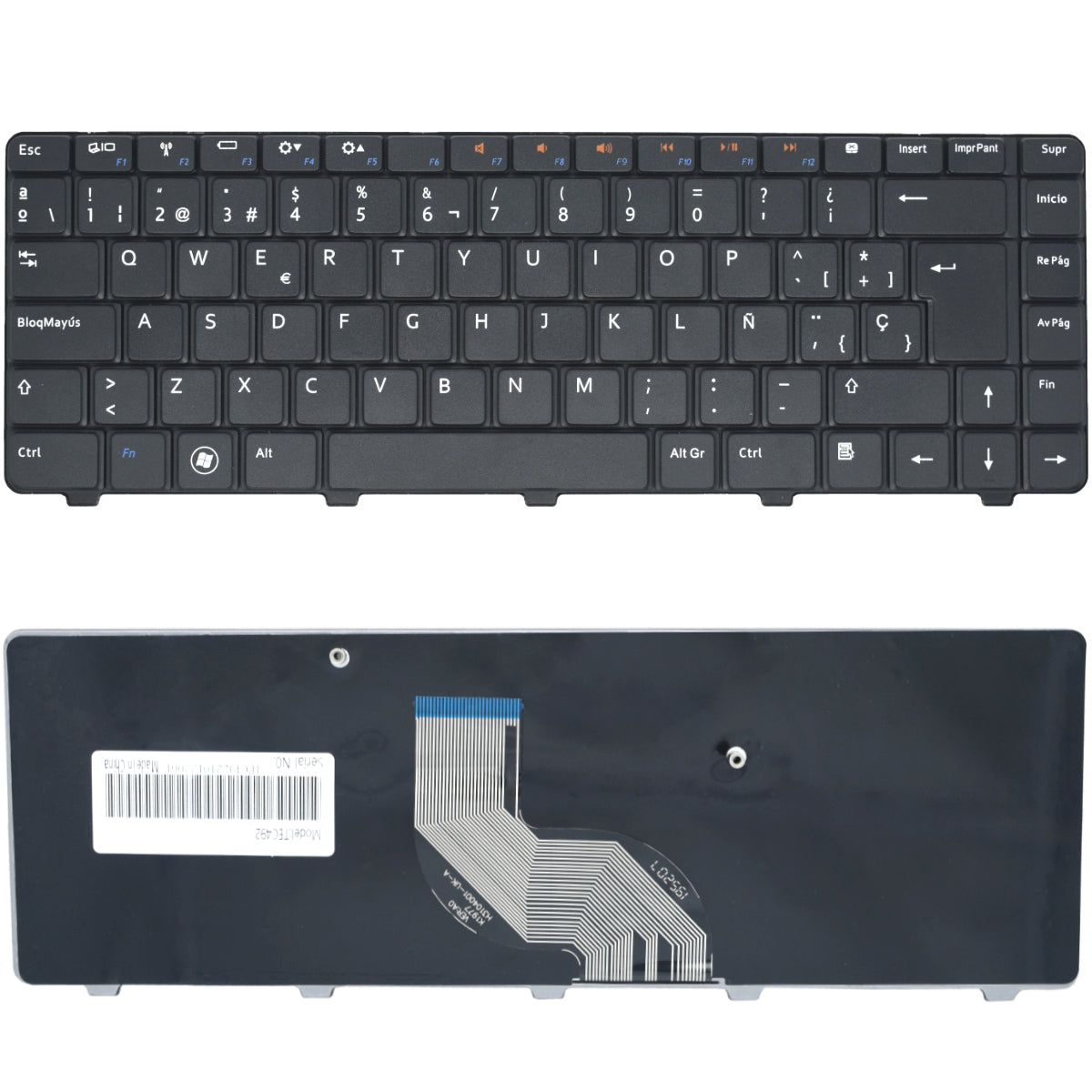TEC492 Teclado color Negro (SP) para Dell Inspiron 14v 14r N4010 N4030 N4020 N5030 M5030 - Tecnología AltérCo