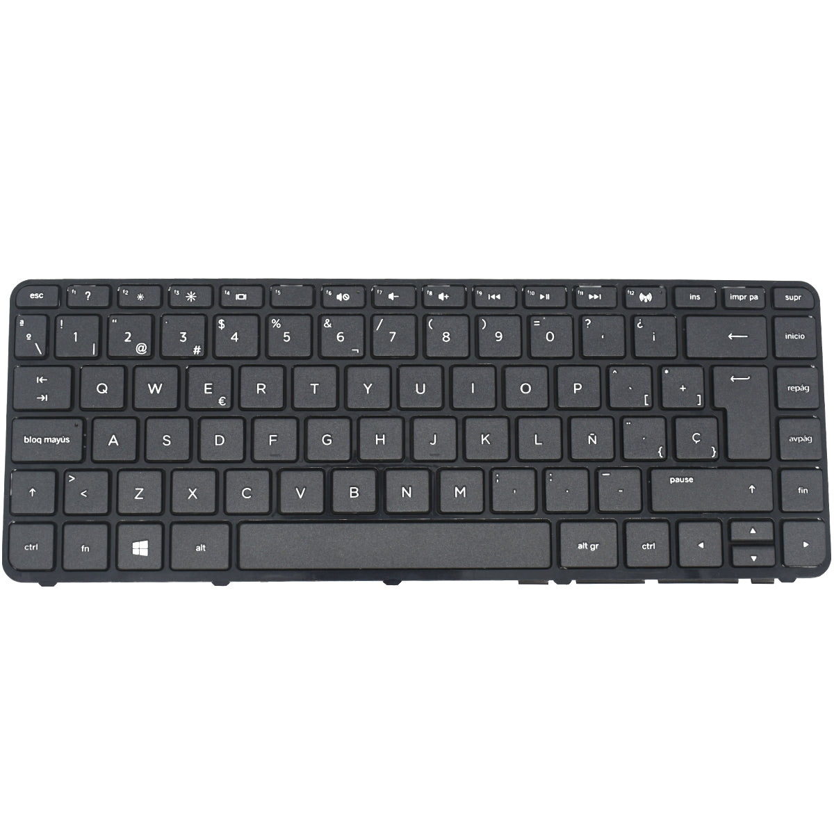 TEC495B Teclado color Negro (SP) FRAME para HP 240 G2 / 245 G3 / 14-G000 / 14-R000 / 14-D000 / 14-W000 - Tecnología AltérCo