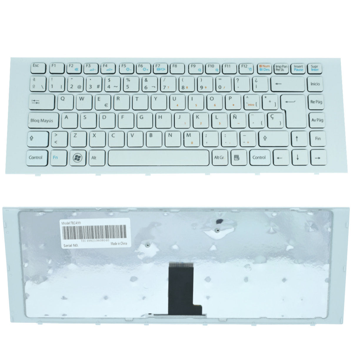 TEC499 Teclado color Blanco (SP) para Sony Vaio VPC-EG Series - Tecnología AltérCo