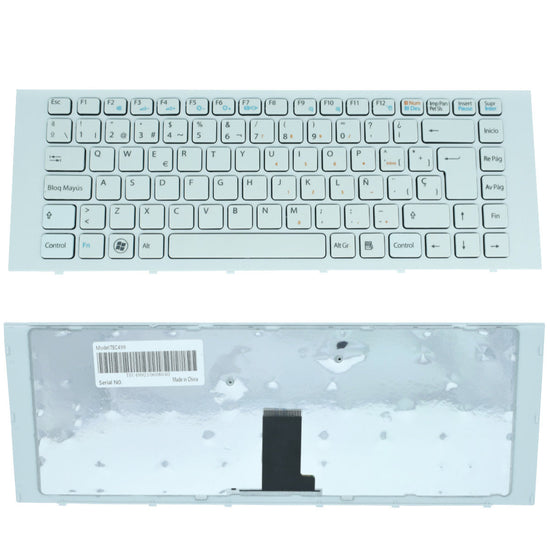 TEC499 Teclado color Blanco (SP) para Sony Vaio VPC-EG Series