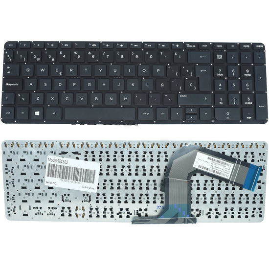 TEC502 Teclado color Negro (SP) para HP Pavilion 17-F000, 15-P Negro Series