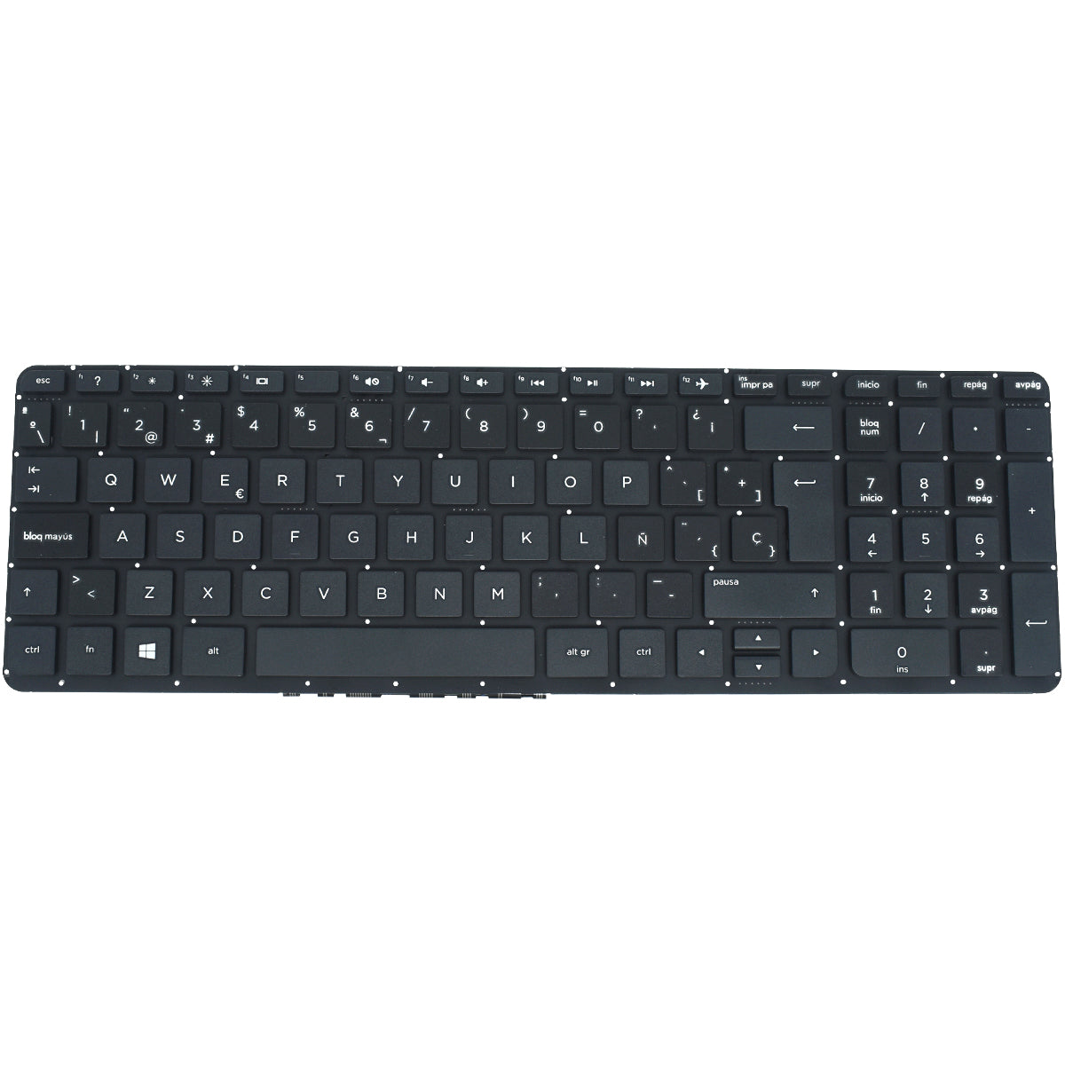 TEC502 Teclado color Negro (SP) para HP Pavilion 17-F000, 15-P Negro Series - Tecnología AltérCo