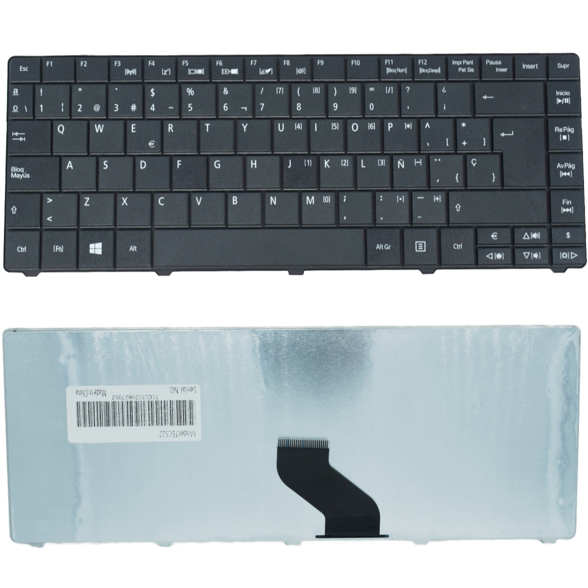 TEC522 Teclado color Negro (SP) para Acer Aspire E1-471, E1-431, E1-451, E1-421 - Tecnología AltérCo