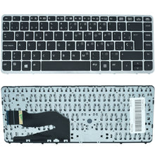 TEC523 Teclado color Negro (SP) FRAME PLATA para HP EliteBook 840 G1, 840 G2, 850 G1 Series - Tecnología AltérCo