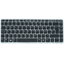TEC523 Teclado color Negro (SP) FRAME PLATA para HP EliteBook 840 G1, 840 G2, 850 G1 Series - Tecnología AltérCo