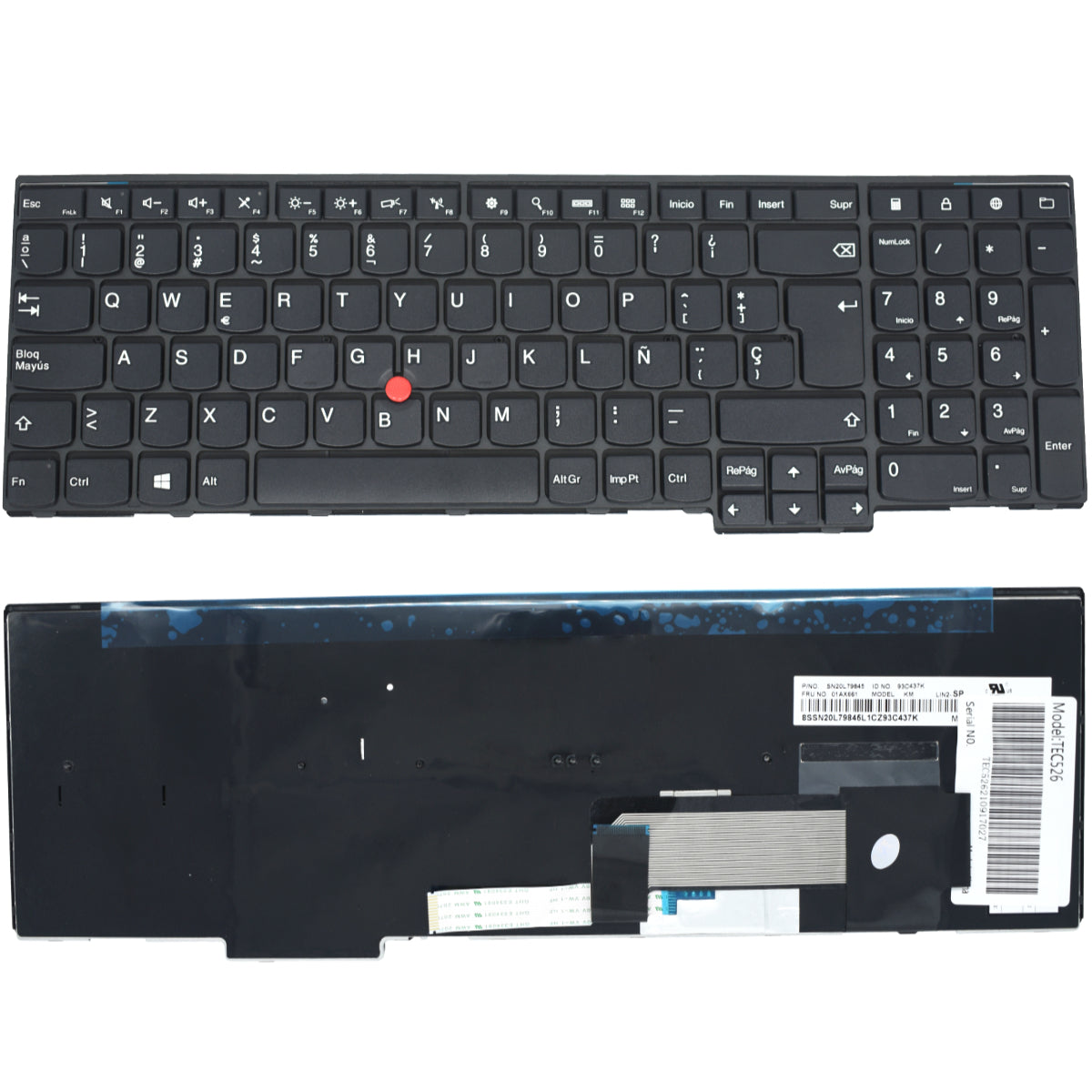 TEC526 Teclado color Negro (SP) para Lenovo E531 E540 L540 T540 T550 W540 W550s Series - Tecnología AltérCo