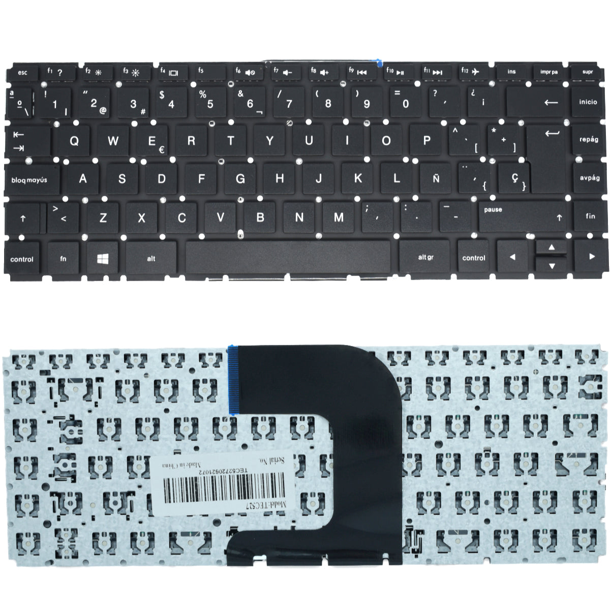 TEC527 Teclado color Negro (SP) para HP 14-AC, 14-AF, 14-AD, 14-AJ, 14-Q Series - Tecnología AltérCo
