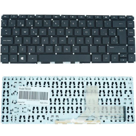 TEC530 Teclado color Negro (SP) para HP 14-V 14-v000 14-v100 14-v200 14-v002la Series