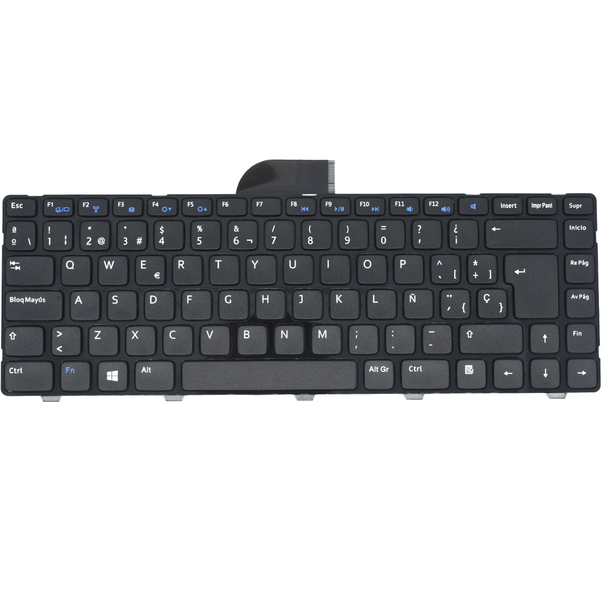TEC541 Teclado color Negro (SP) para Dell Inspiron 14 3421, 14R 5421, Vostro 2421, Latitude 3440