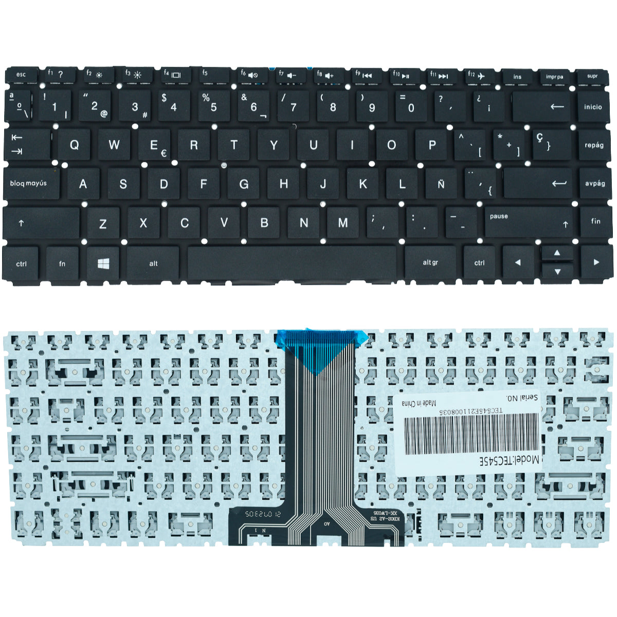 TEC545E Teclado color Negro (SP) para HP 240 G6 245 G6 246 G6 Pavilion 14-bs 14-bs000 14-bs100 14-bs500 X360 14-ba ENTER DELGADO *SIN BACKLIGHT - Tecnología AltérCo