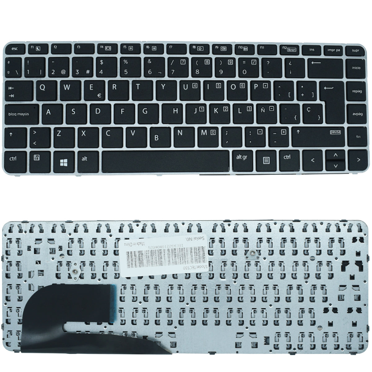 TEC550 Teclado color Negro (SP) para HP Elitebook 840 G3 / 745 G3 (Sin Backlight) - Tecnología AltérCo