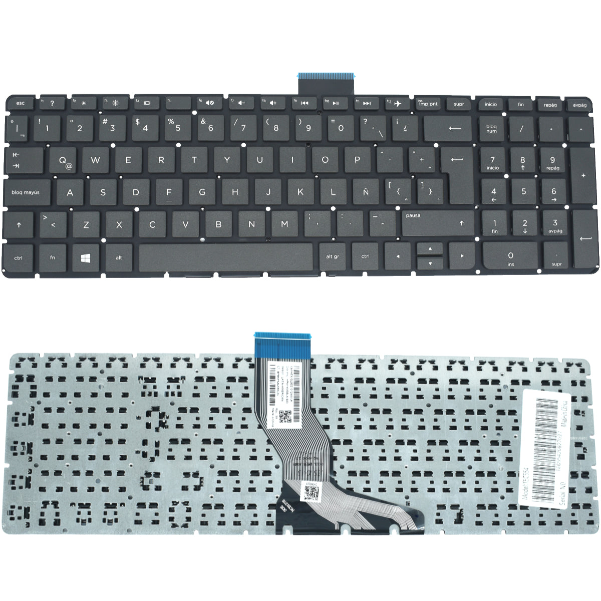TEC554 Teclado color Negro (SP) para HP 15-ab 15ab 15-ab000 15-ab100 - Tecnología AltérCo
