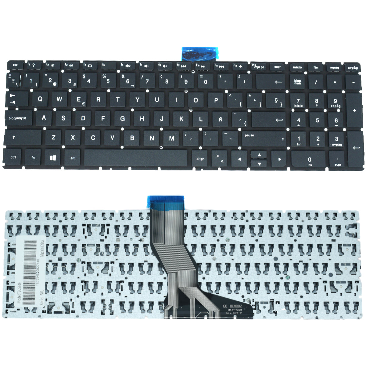 TEC554E Teclado color Negro (SP) para HP 15-ab 15ab 15-ab000 15-ab100 ENTER DELGADO *SIN BACKLIGHT - Tecnología AltérCo
