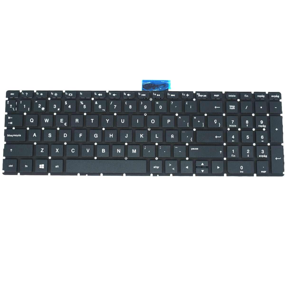 TEC554E Teclado color Negro (SP) para HP 15-ab 15ab 15-ab000 15-ab100 ENTER DELGADO *SIN BACKLIGHT - Tecnología AltérCo